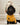 Wet black dog wearing Pouty Paws drying robe with bath towel wrapped on head in bathtub