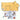 Pouty Paws complete dog drying set with yellow robe, bath towel, and paw towel laid flat